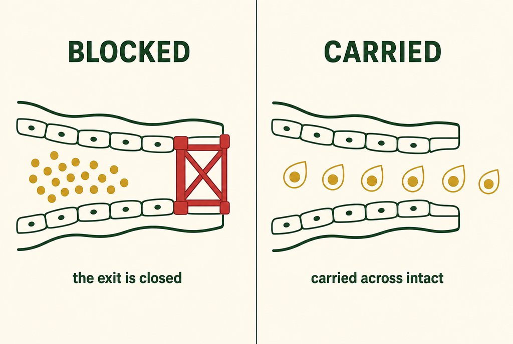 Diagram: blocked versus carried